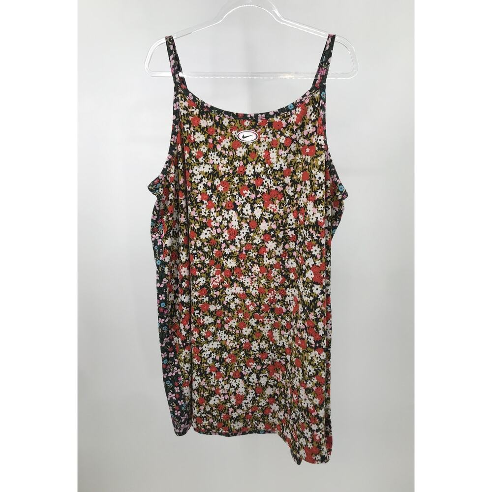 Nike Floral Print Knit Sleeveless Cami Mini Dress Plus Size 2X